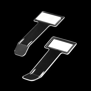 Clip transparente para billetes de aparcamiento de coche con logotipo personalizado impreso, soporte para billetes de ventana de parabrisas con cinta adhesiva - Product Image 6