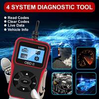 V100 herramienta de diagnóstico automático OBDIi OBD2 coche portátil Auto todos los sistemas herramientas de diagnóstico función OBDII escáner de coche