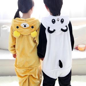 Pyjama une pièce en flanelle avec fermeture éclair sur les hanches pour les enfants - Product Image 6