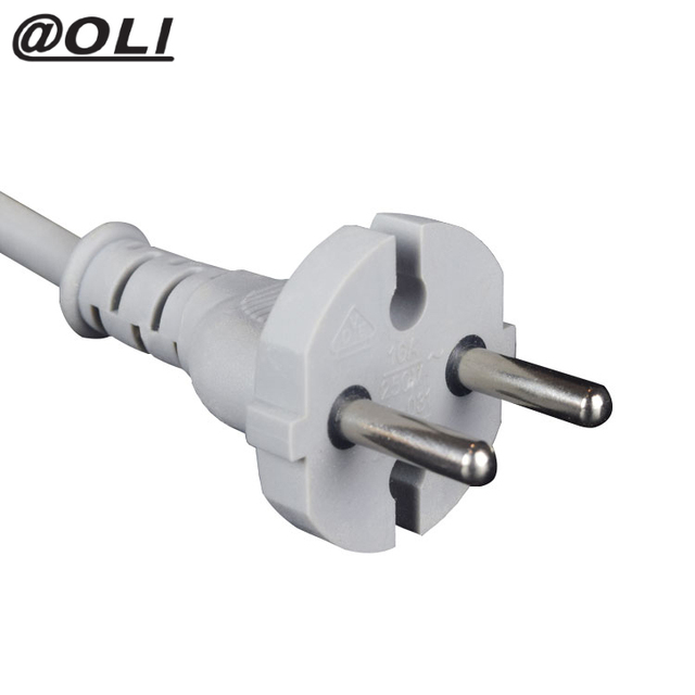 European 2 Prong Power Cord Plug with Cable for Electric Tool Used
