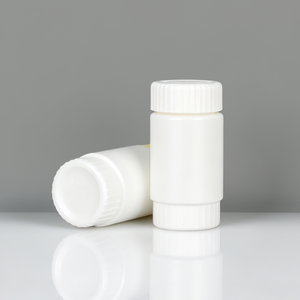 Botella de Plástico Farmacéutica HDPE de 60ml 80ml 100ml 150ml con Tapa CR en Forma de Rueda - Product Image 1