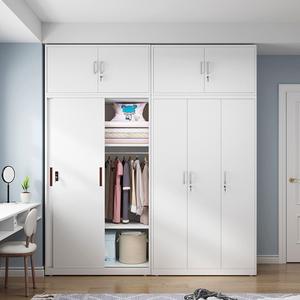 <span class=keywords><strong>Armario</strong></span> con marco de metal para dormitorio de gran espacio con patrones de impresión personalizados Puertas correderas Ecológico Fácil montaje Diseño contemporáneo - Product Image 3