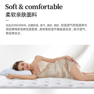 Colchón de Látex con Resortes Encapsulados Vienna, Firmeza Media, Ortopédico, para Dormitorio - Product Image 3