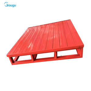दो तरफ चार प्रवेश भारी शुल्क धातु स्टील पैलेट के साथ 1000 किलोग्राम क्षमता फोल्डेबल डिजाइन हॉट-डुबकी गैल्वेनाइज्ड सतह - Product Image 5