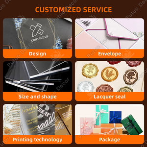 بطاقات دعوة عيد ميلاد عصرية فاخرة معدنية بالجملة، مشغولات بلاستيكية مقاومة للماء مع شعار مخصص - Product Image 6