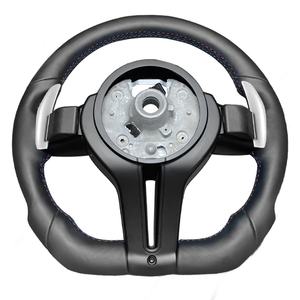 Volante deportivo M personalizado de cuero sin perforaciones para <span class=keywords><strong>BMW</strong></span> F10 F20 F30 F34 E60 E90 E92 F15 F32 E82 340i - Product Image 2