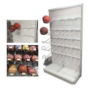 Pavimento in piedi calcio basket calcio calcio palla espositore sportivo basket Rack per negozio di articoli sportivi - Product Image 2