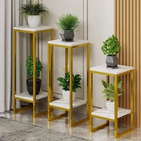 Support à fleurs en acier au carbone sur mesure, multi-niveaux, sur pied, minimaliste, moderne, pour balcon et intérieur, étagère haut de gamme pour plantes en pot