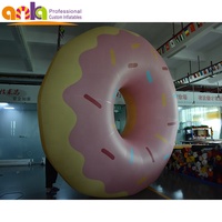 Ballon géant en PVC en forme de beignet alimentaire gonflable à l'hélium pour la promotion