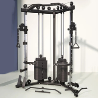 Popular Máquina de Cruce de Poleas para Gimnasio Máquina Smith Comercial Equipo de Fitness Jaula de Potencia Pórtico de Pájaro Entrenador Funcional para el Hogar