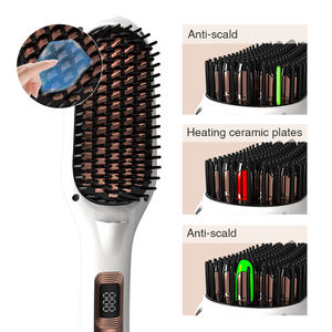 Profession elle benutzer definierte Logo Mehrzweck hitze beständige Haarstyling-Tools Organizer Haar glätter Bürste für Frauen - Product Image 3