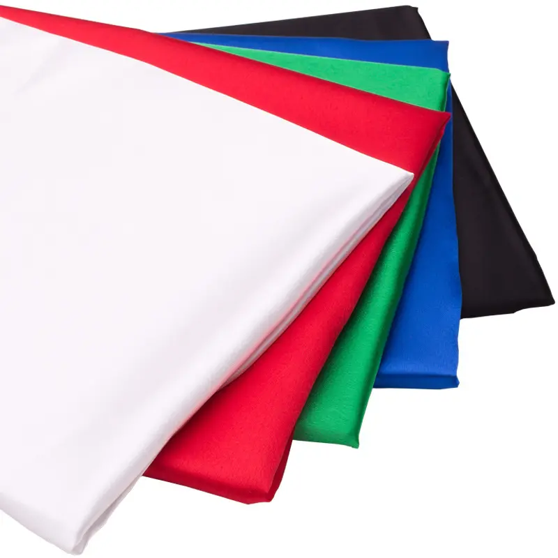 Factory cheap price 97% polyester 3% spandex crepe back snow satin fabric for bow
