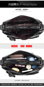 Fashion Shoulder Handbags Female Solid Casual <b>Tote</b> Purse Soft Leather Hand Bags Ladies Luxury New Design - Product Image 6