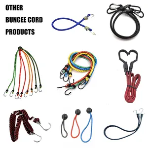 High Quality 20PCS Bungee Cords Heavy Duty Elastic Bungee Cord With Hooks