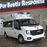 Nouvelle ambulance d'urgence hospitalière AOMAN Diesel Manuelle EURO 5, longueur 3-8m, à toit rigide, durable, pour la surveillance d'équipements médicaux