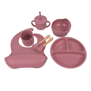 Lot de 7 pièces en silicone pour bébé, sans BPA, non toxique, comprenant un bavoir, un bol à ventouse et une assiette, idéal pour l'apprentissage de la diversification alimentaire - Vente chaude - Product Image 3