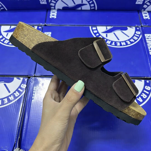 Pantuflas de Cuero de Vaca de Primera Calidad Bk Aarizonatop, de Doble Hebilla, Suela Suave, Abiertas, para Hombre y Mujer, Comodidad al Aire Libre - Product Image 5