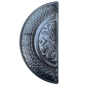 En fer forgé en métal estampé en acier ornemental feuille et fleur pour porte de fer - Product Image 1