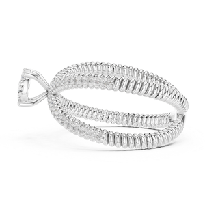 Bague en argent avec diamant pour femme, bijoux élégants et brillants, parfaits pour les mariages, les fiançailles, les fêtes, les anniversaires, cadeau raffiné - Product Image 3