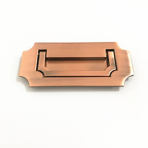Kosin Hardware JF Handle Classic Square Box <strong>Gold</strong> and Copper Concealed Recessed Handle - Product Image 4