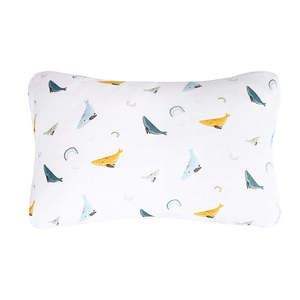 Almohada para Bebés y Niños Pequeños 100% Algodón Suave con Estampado de Ballena, Transpirable y Amigable con la Piel, para <span class=keywords><strong>Cuna</strong></span>, Cochecito y Viajes - Product Image 1