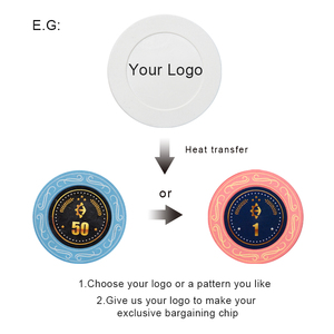 Jetons de poker en céramique <span class=keywords><strong>Paulson</strong></span> trèfle à quatre feuilles EPT 10g personnalisés en gros d'usine CPC-SS-01 39mm en vrac Marque JY Guangdong - Product Image 2