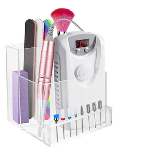 Boîte de rangement carrée transparente pour ongles, organisateur en plastique pour capsules d'ongles, étui portable pour salon de manucure et nail art - Product Image 1