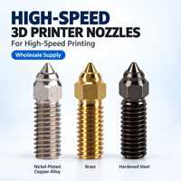 Buse en acier trempé, laiton, alliage de cuivre nickelé, 0,2-1,2 mm, haute vitesse, haut débit, pour Creality K1/K1 Max/Ender-3 V3 KE/CR-10
