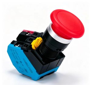 Interruptor de botón tipo hongo de 60 mm, mantenido, IP65, para panel de control, 1NO1NC, 660V, 10A, PC+Nylon PA66, CE, 300000 ciclos, terminal de tornillo - Product Image 1