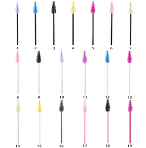 激安セール 25本入り/パック ナイロン製使い捨て洋梨型マスカラブラシ ティアドロップ型まつげクリーニングブラシ ラッシュスプーリー コスメブラシ - Product Image 2