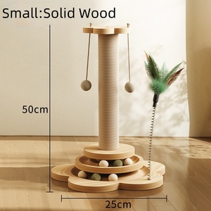 Grosir mainan garuk kucing, kayu Solid Scratcher Sisal <span class=keywords><strong>Scratch</strong></span> <span class=keywords><strong>Post</strong></span> dengan bola gantung kucing mainan garuk kucing - Product Image 6
