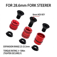 Bouchon de compression super léger pour casque de vélo, plage d'expansion 23-25,5 mm, boulon de capuchon d'expansion pour tube de direction en carbone