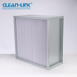 H14 HEPA <strong>Filter</strong> Aluminum Header Deep Pleat Laminar Flow Hood HEPA <strong>Air</strong> <strong>Filter</strong> for HVAC System - Product Image 4