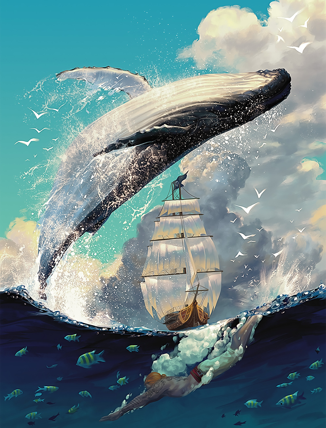 570-balena fuori dall'acqua