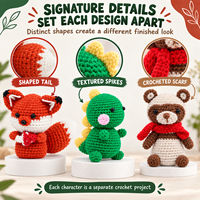 Figurine décorative artisanale en crochet Amigurumi, édition limitée, pour collectionneurs et vitrine de galerie
