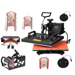 Heiß press maschine 8 in 1 Heiß press maschine mit Sublimation drucker T-Shirt Druckmaschine Heiß presse