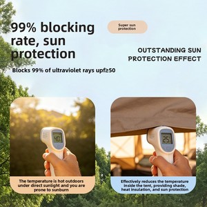 <span class=keywords><strong>Tenda</strong></span> <span class=keywords><strong>da</strong></span> <span class=keywords><strong>Campeggio</strong></span> Oxford Monocamera a Quattro Stagioni, Doppio Strato, Impermeabile, Apertura Rapida Automatica, con Tetto e <span class=keywords><strong>Tenda</strong></span> a Baldacchino Integrati - Product Image 5
