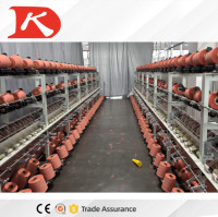 Machine à filer à anneaux Kingkangda avec PLC et composants de moteur, production automatique de fil bouclé haute capacité