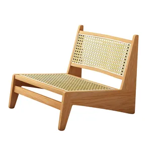 Hot Selling Nordic Besparing Ruimte Eenvoudige Stoelen Natuur Rotan Hout Eetstok Stoel Te Koop Woonkamer Meubels