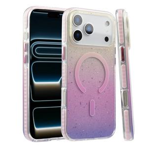 Étui de téléphone magnétique préféré des femmes avec un design scintillant en procédé IMD |   Matériaux écologiques PC+TPU+TPE |   Commande en gros personnalisable de petite taille - Product Image 1