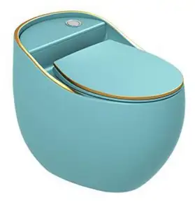 Sifone in stile europeo sciacquone senza montatura sanitari compostaggio d'acqua Nano smalto ceramica Wc ciotola Wc