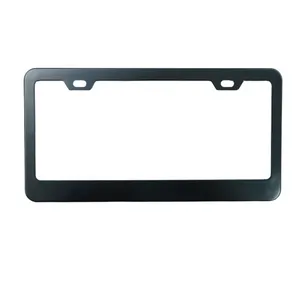 Economico Custom Design Classico Nero di Alluminio del Metallo License Plate Frame Per Gli Stati Uniti