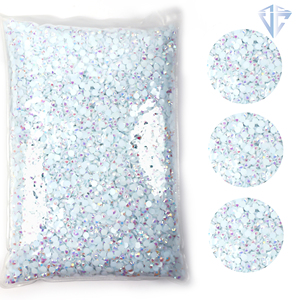 Vente en gros de différents styles de pierres en résine 3mm-6mm strass Flatback non correctif cristal en vrac pour ongles strass t-shirt appliques - Product Image 3
