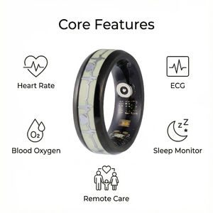 Neuer Paar-KI-Leuchtring Intelligenter Fitness-Tracker Gesundheitsmonitor Smart <span class=keywords><strong>Ring</strong></span> für Männer und Frauen - Product Image 1