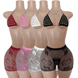 Conjunto <span class=keywords><strong>de</strong></span> Ropa Exótica <span class=keywords><strong>de</strong></span> Pole Dance para Discoteca <span class=keywords><strong>de</strong></span> 3 Piezas Trajes <span class=keywords><strong>de</strong></span> Stripper al Por Mayor <span class=keywords><strong>de</strong></span> Baile Exótico - Product Image 1