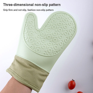 Manoplas de silicona para horno, para hornear, microondas, con forro acolchado, resistente al calor, para cocinar, barbacoa - Product Image 2