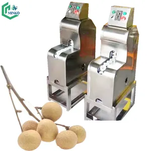 Novo design automático lichia longan peeling shell máquina para Longan core removedor