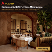 Ensemble de mobilier de restaurant moderne sur mesure, table et chaises de salle à manger commerciales pour café, hôtel, bar