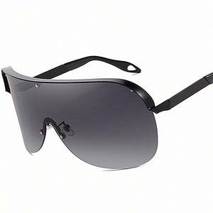 Novedades 2022, Gafas de Sol Modernas para Hombre y Mujer, Protección Contra el Viento, UV400, Gafas de Sol de Gran Tamaño - Product Image 2