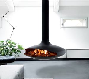 Fabricante Estufa de chimeneas de leña para interiores personalizada <span class=keywords><strong>Chimenea</strong></span> colgante decorativa montada en el techo Calefacción Fuego real - Product Image 5